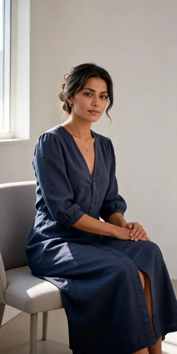 Navy_Blue_Rayon_Linen_Relaxed_Fit_Midi_Dress_For_Women