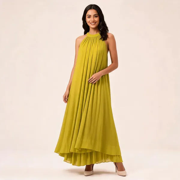 Olive_Green_Rayon_Linen_Halter_Neck_Maxi_Dress_For_Women