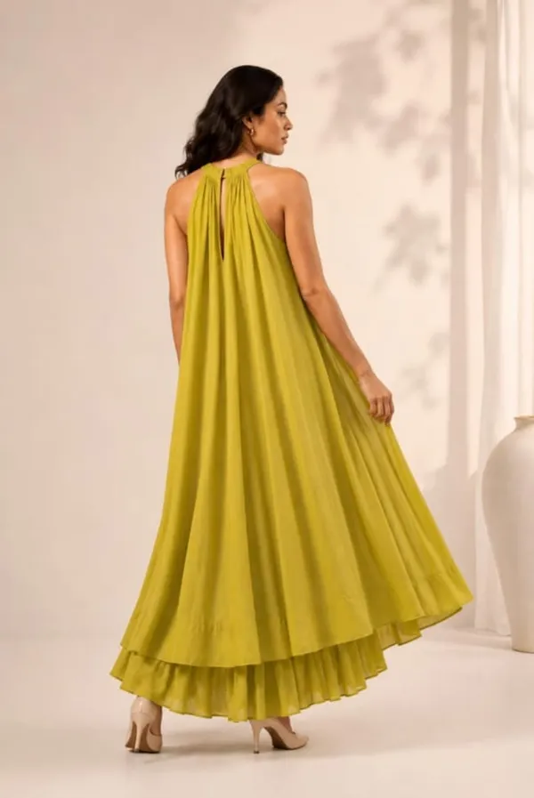 Olive_Green_Rayon_Linen_Halter_Neck_Maxi_Dress_For_Women