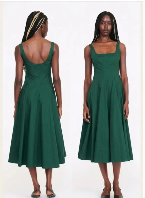 Green_Rayon_Linen_Sleeveless_Fit_And_Flare_Dress_For_Women