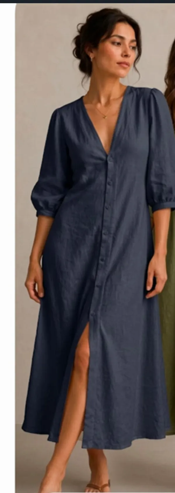 Navy_Blue_Rayon_Linen_Relaxed_Fit_Midi_Dress_For_Women