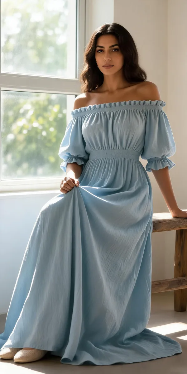 Blue_Rayon_Linen_Off_Shoulder_Maxi_Dress_For_Women