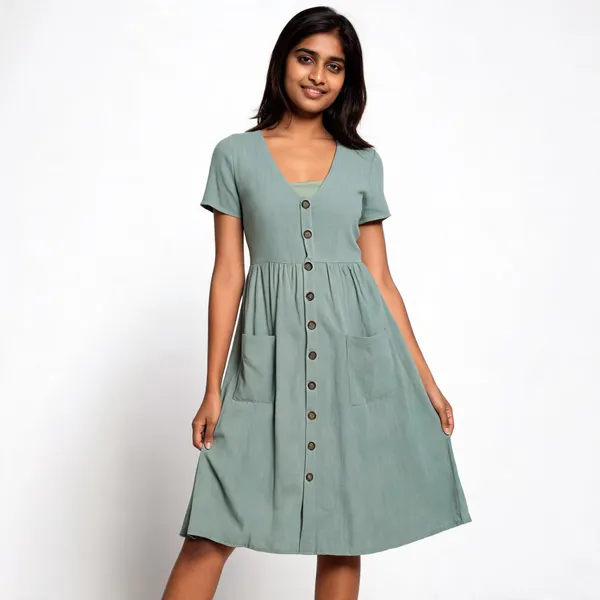 Sage_Green_Rayon_Linen_Button_Front_Midi_Dress_For_Women