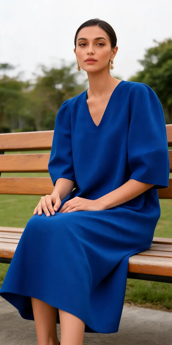 Blue_Rayon_Linen_A-Line_Dress_For_Women