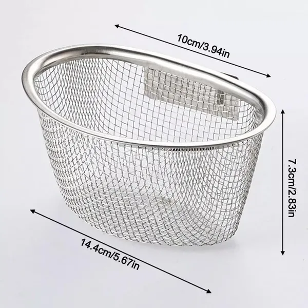 Stainless_Steel_Wall_Mounted_Mesh_Kitchen_Storage_Basket