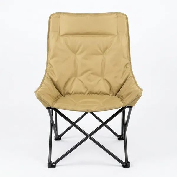 Khaki_Folding_Camping_Chair