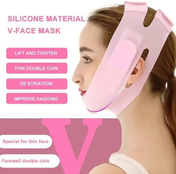 Pink_V_Line_Facial_Support_Mask