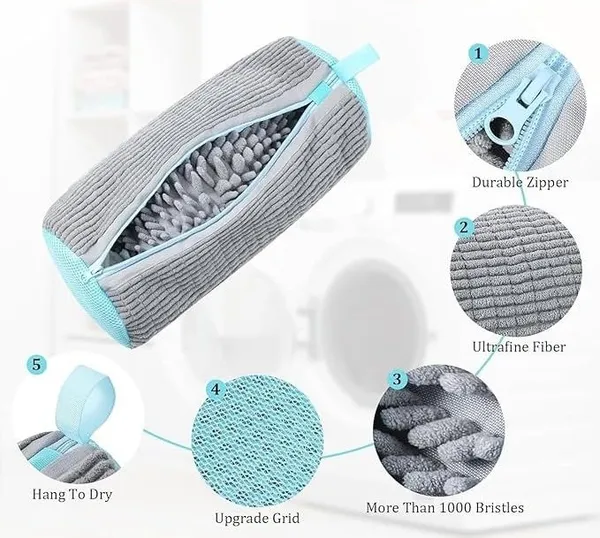 Grey_Zippered_Shoe_Washing_Bag_Set