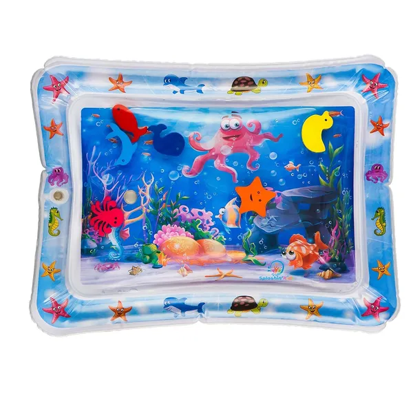Blue_Inflatable_Water_Tummy_Time_Mat_for_Babies