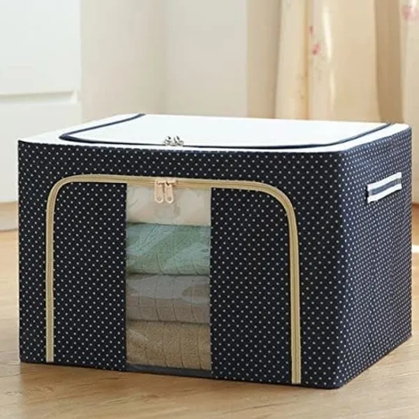 Fabric_Foldable_Zippered_Bedding_Storage_Box