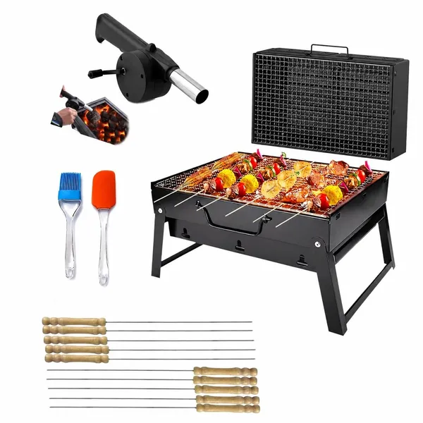 Charcoal_Barbecue_Grill_Set_With_Skewers_And_Accessories