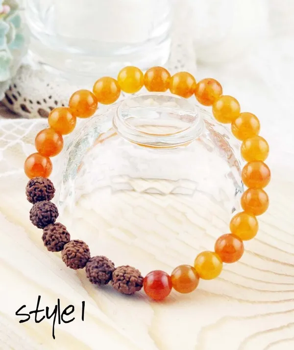 Orange_Beaded_Rudraksha_Bracelet_for_Men_And_Women