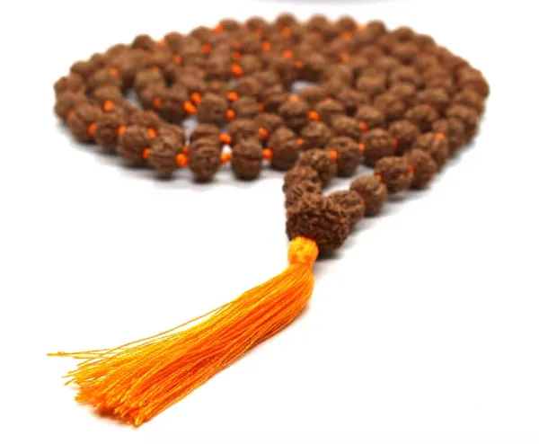 9_Mukhi_Rudraksha_Bead_Mala_With_Yellow_Tassel