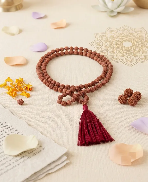 Brown_Rudraksha_Bead_Mala_With_Red_Tassel