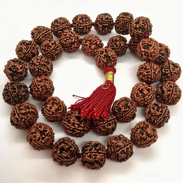 4_Mukhi_Nepali_Rudraksha_Kantha_Mala_54+1_Beads_for_Men_&_Women_Lab_Certified