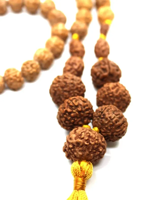 Brown_Rudraksha_Bead_Mala_With_Yellow_Tassel