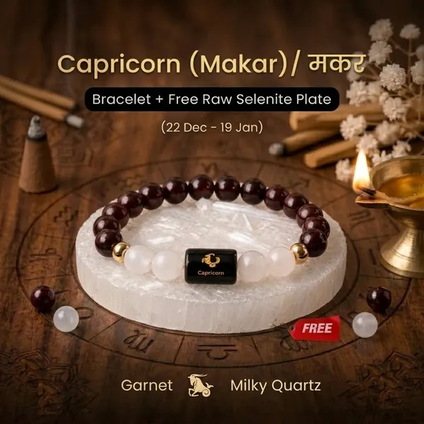 Garnet_And_Milky_Quartz_Capricorn_Bracelet_For_Men