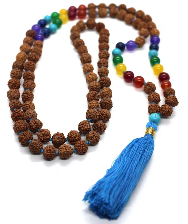 7_Chakra_Rudraksha_Mala_With_Blue_Tassel