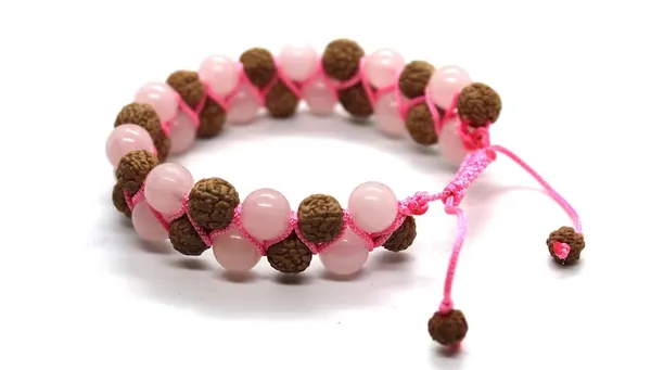 Pink_Rudraksha_Beaded_Bracelet_for_Men_And_Women