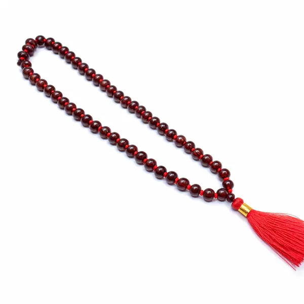 Natural_Red_Sandalwood_Mala_With_Tassel_Lab_Certified