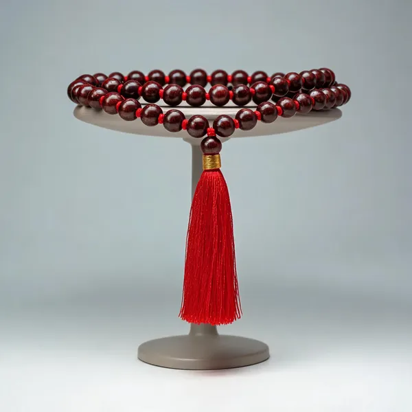 Natural_Red_Sandalwood_Mala_With_Tassel_Lab_Certified
