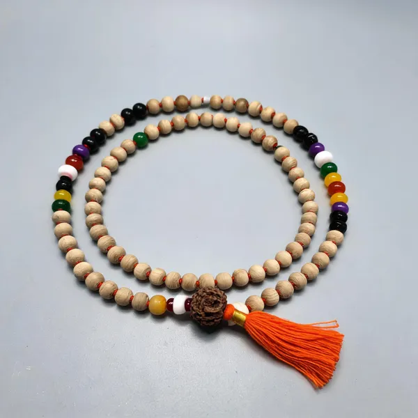 Tulsi_with_9_Chakra_Mala_with_5_Mukhi_Guru_Bead_Rudraksha_Lab_Certified
