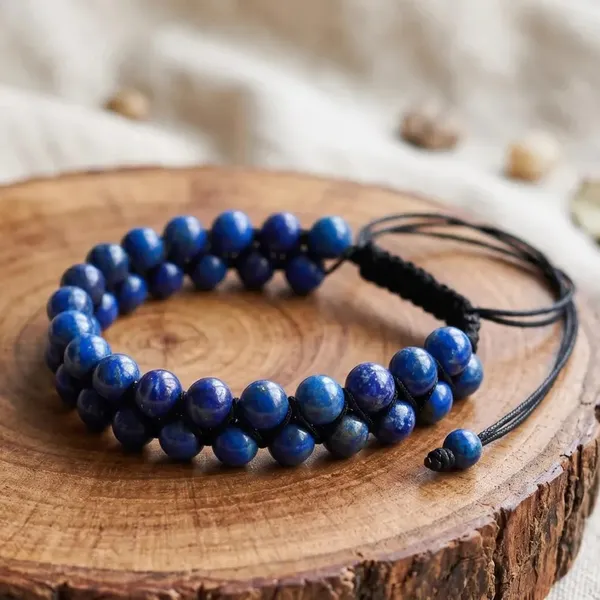Blue_Beaded_Adjustable_Bracelet_for_Men_And_Women