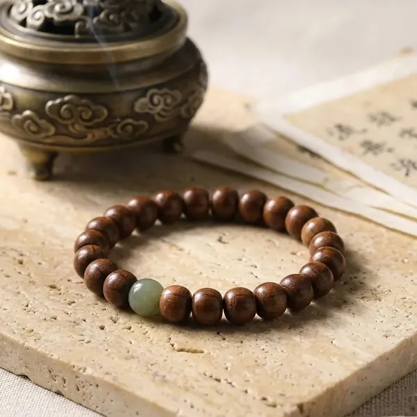 Brown_Wood_And_Jade_Bead_Bracelet_For_Unisex