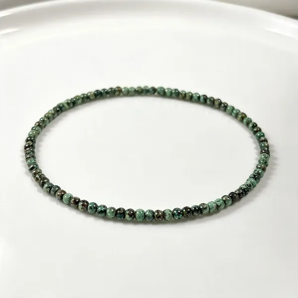 Green_African_Turquoise_Beaded_Anklet_For_Women_Pack_of_1_Pc