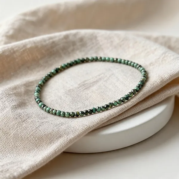 Green_African_Turquoise_Beaded_Anklet_For_Women_Pack_of_1_Pc