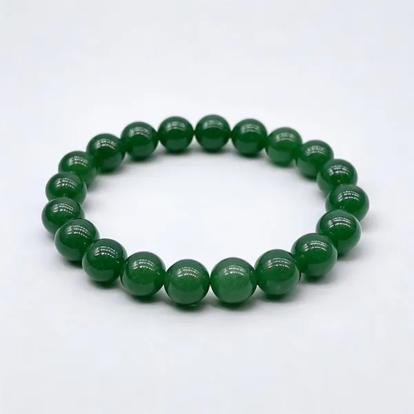 Green_Beaded_Bracelet_For_Men_&_Women_Lab_Certified