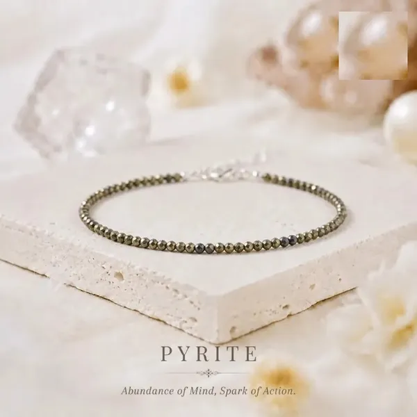 Gold_Tone_Pyrite_Beaded_Anklet_for_Women