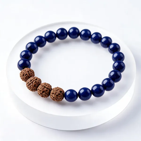 Lapis_Lazuli_and_5_Mukhi_Rudraksha_Bracelet_for_Men_&_Women_Lab_Certified
