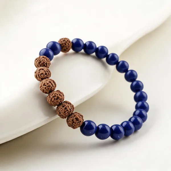 Lapis_Lazuli_and_5_Mukhi_Rudraksha_Bracelet_for_Men_&_Women_Lab_Certified