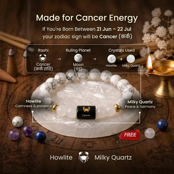 White_Howlite_And_Milky_Quartz_Beaded_Bracelet_For_Cancer