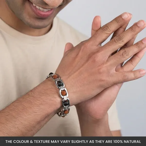 Silver_Alloy_Rudraksha_Karungali_Bracelet_for_Unisex