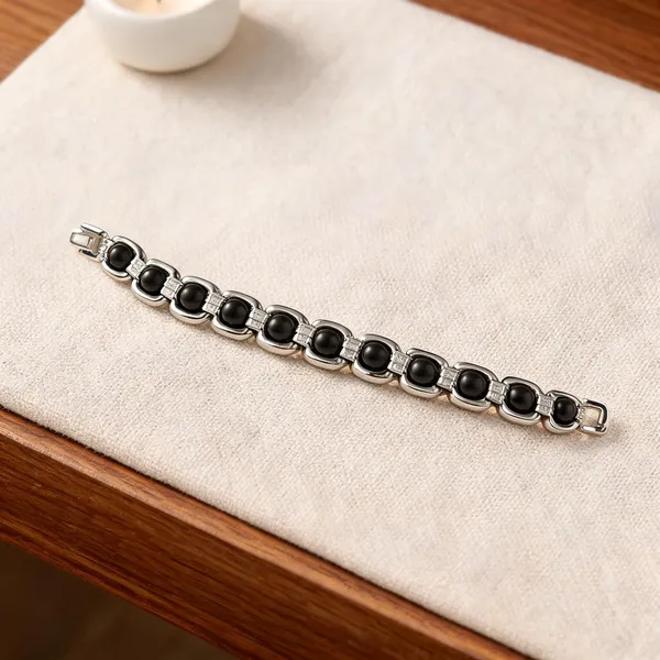 Silver_Karungali_Bead_Bracelet_For_Men_Lab_Certified