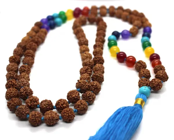 7_Chakra_Rudraksha_Mala_With_Blue_Tassel