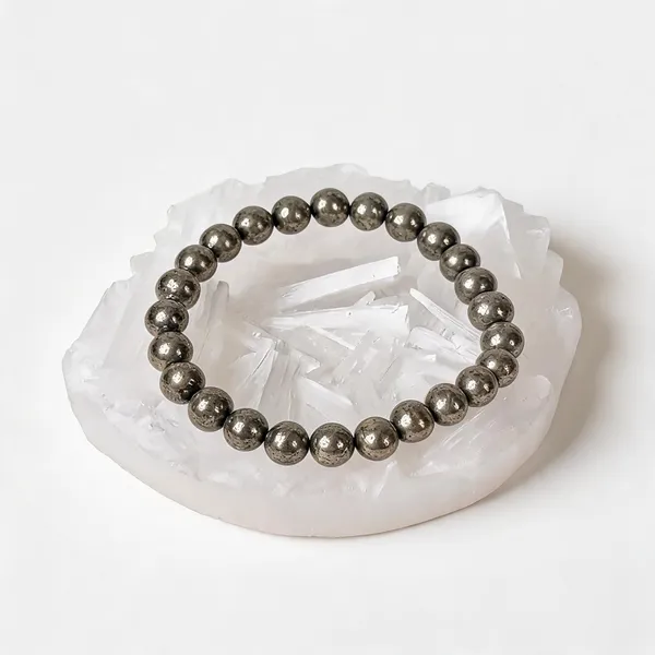 Pyrite_Bracelet_With_Raw_Selenite_Plate_Lab_Certified