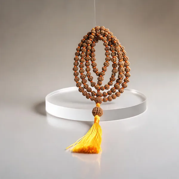 5_Mukhi_Rudraksha_Mala_with_14_Mukhi_Nepali_Rudraksha_Guru_Bead_for_Men_&_Women_Lab_Certified