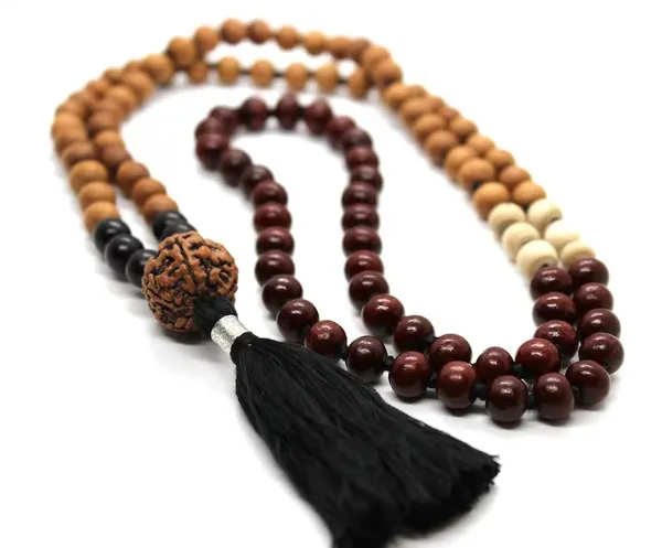 Multicolour_Bead_Rudraksha_Prayer_Mala_With_Black_Tassel