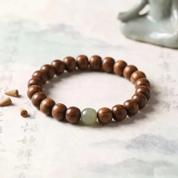 Brown_Wood_And_Jade_Bead_Bracelet_For_Unisex