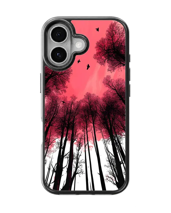Pink_Sunset_Forest_Silhouette_Premium_Glass_Phone_Covr_Default_Title