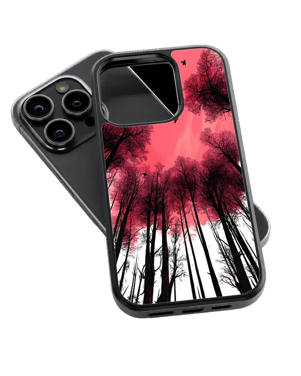 Pink_Sunset_Forest_Silhouette_Premium_Glass_Phone_Covr_Default_Title