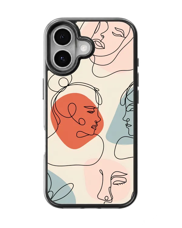 Abstract_Line_Art_Faces_Premium_Glass_Phone_Covr_Default_Title