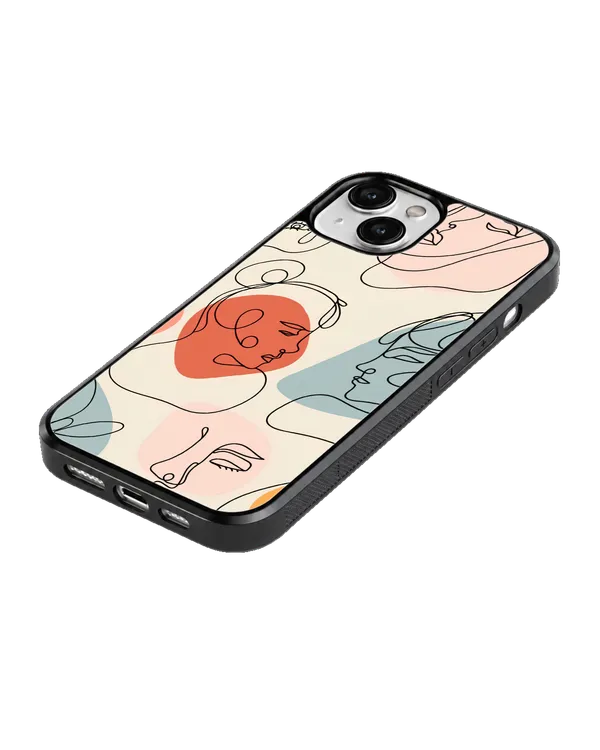 Abstract_Line_Art_Faces_Premium_Glass_Phone_Covr_Default_Title