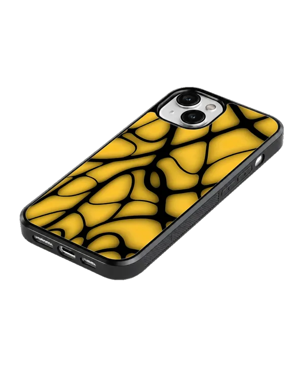 Mustard_Yellow_Abstract_Mosaic_Premium_Glass_Phone_Covr_Default_Title