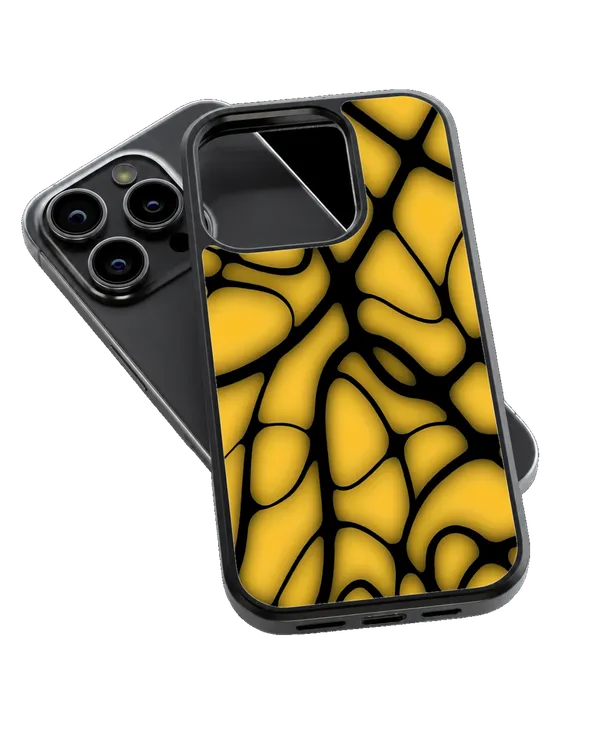 Mustard_Yellow_Abstract_Mosaic_Premium_Glass_Phone_Covr_Default_Title