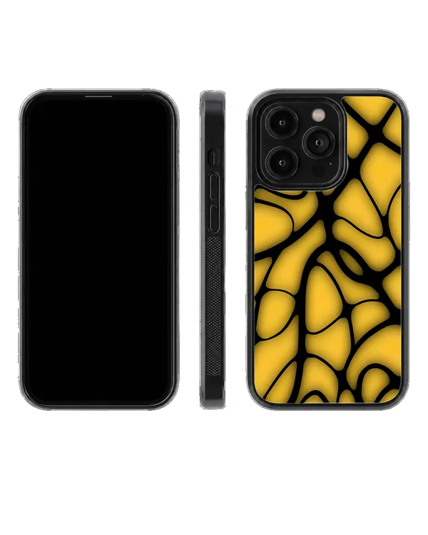Mustard_Yellow_Abstract_Mosaic_Premium_Glass_Phone_Covr_Default_Title