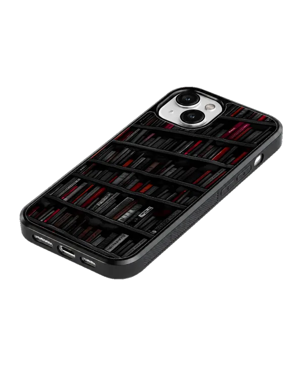 Dark_Academia_Bookshelf_Premium_Glass_Phone_Covr_Default_Title